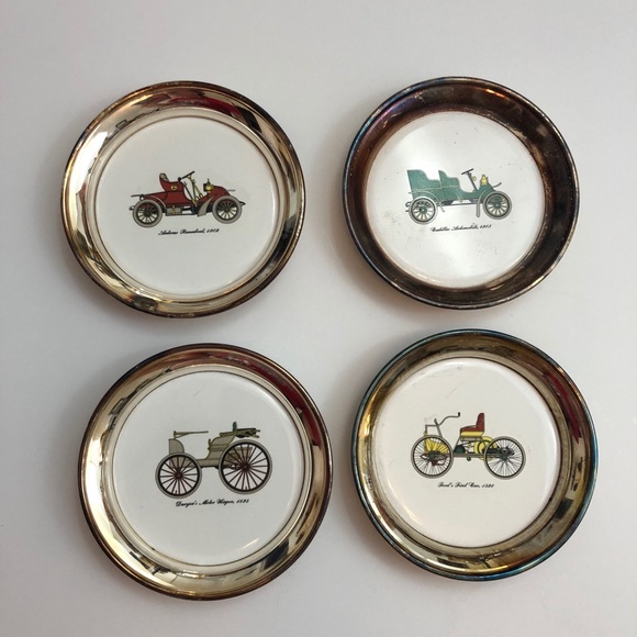 Sheridan Other - 2/$20 Vintage Old Automobile Coasters Set Cars Man